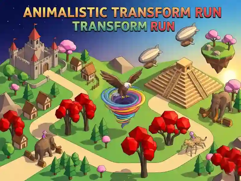 Igra Animalistic Transform Run spletu