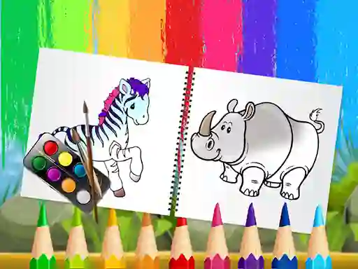 Igra Funny Animals Coloring Book spletu