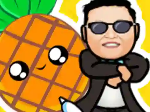 Igra Pineapple and pen vs gangnam style spletu