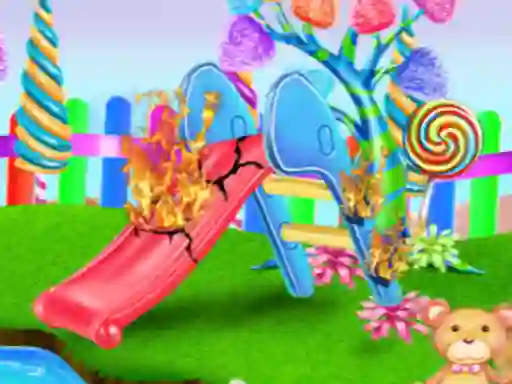 Igra Candy Garden Cleaning spletu