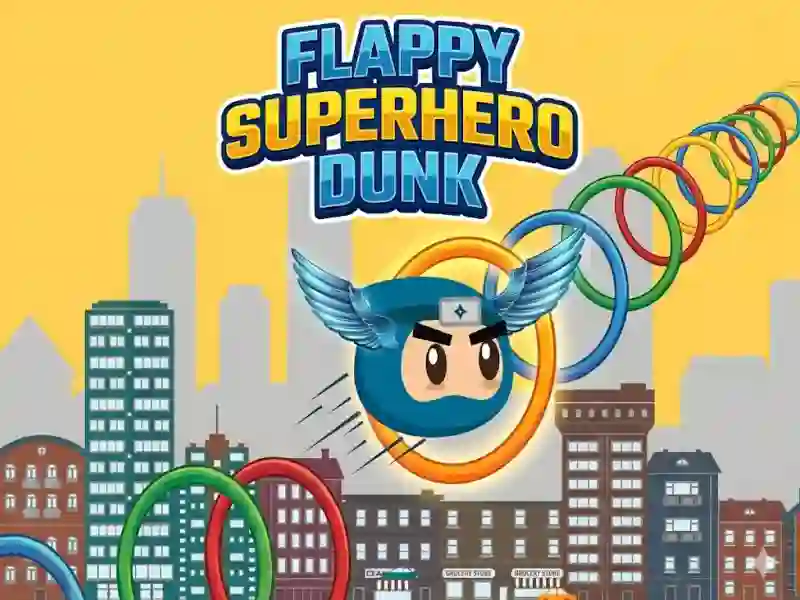 Igra Flappy Superhero Dunk spletu
