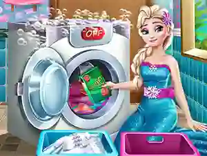 Igra Ice Queen Laundry Day spletu