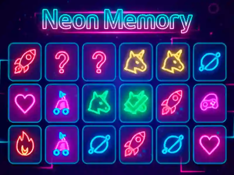 Igra Neon Memory spletu
