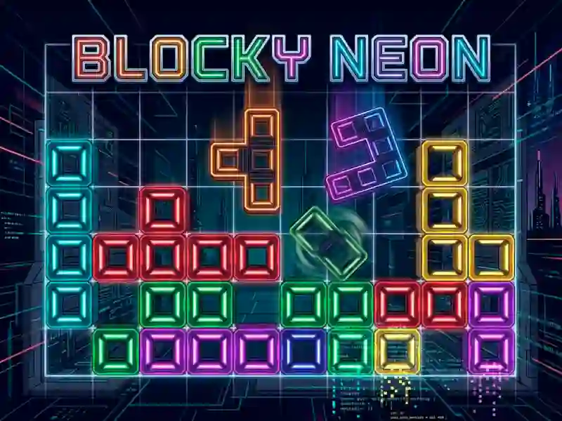Igra Blocky Neon spletu