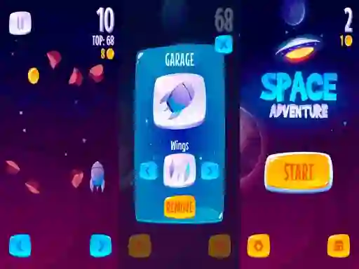 Igra Space Adventure spletu