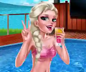 Igra Ice Queen Pool Day spletu