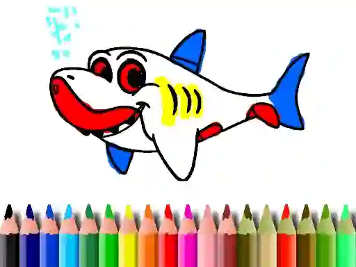 Igra Back To School: Shark Coloring Book spletu