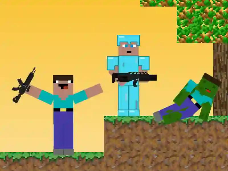 Igra Noob vs Pro: Zombie Apocalypse spletu