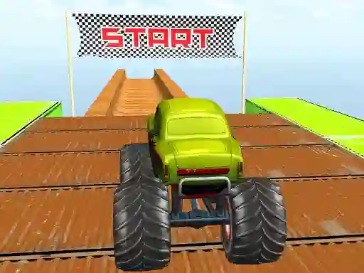 Igra Mega ramp Monster truck spletu