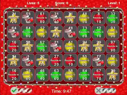 Igra Christmas Number Crunch Rounding spletu