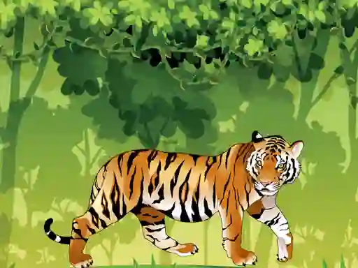 Igra Angry Tiger Coloring spletu