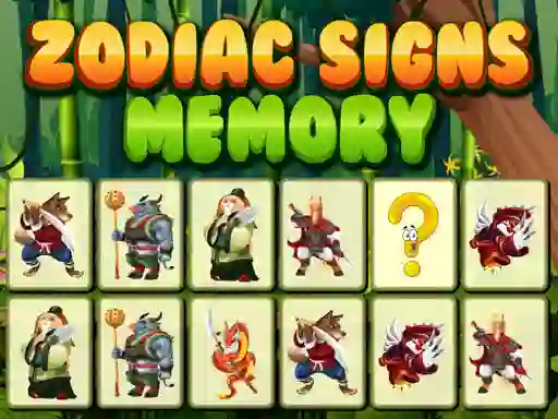 Igra Zodiac Signs Memory spletu