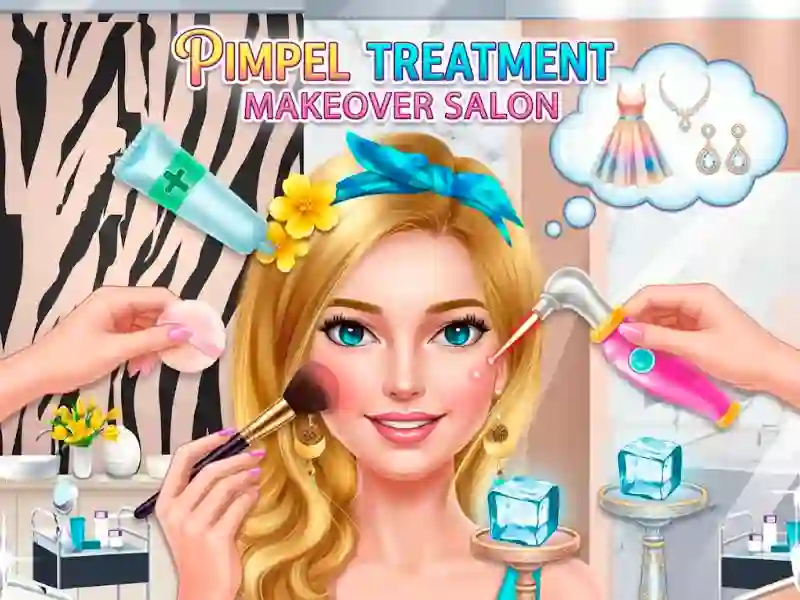 Igra Pimple Treatment Makeover Salon spletu