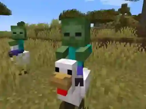 Igra Chicken Jockey hidden lava chicken 2 spletu