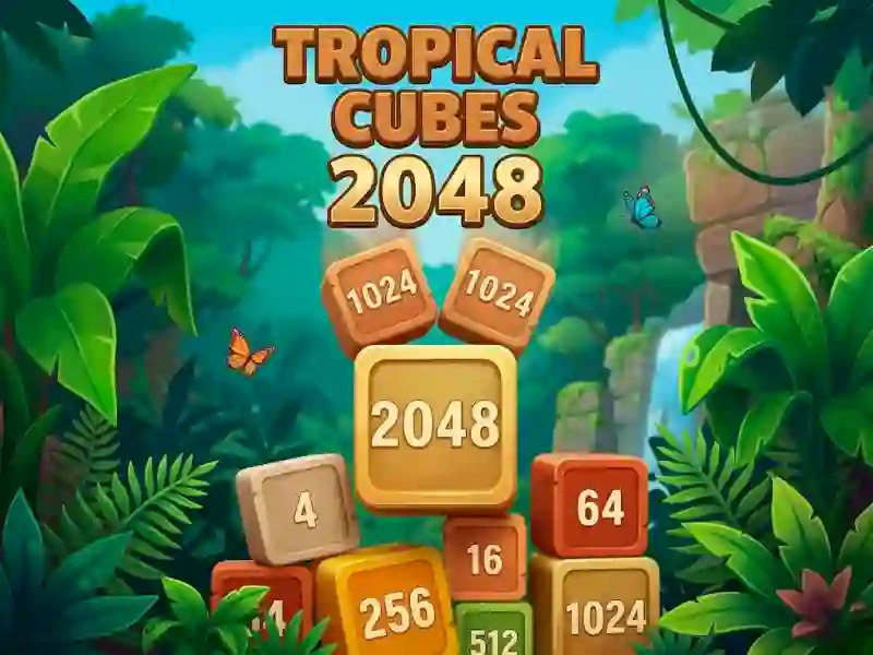 Igra Tropical Cubes 2048 spletu