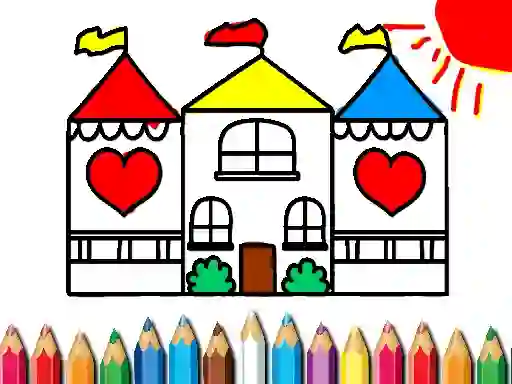 Igra Back To School Coloring Book DOLL HOUS spletu