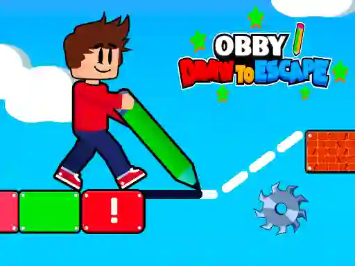 Igra Obby Draw to Escape spletu