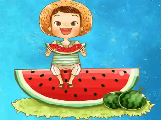 Igra Watermelon and Drinks Puzzle spletu