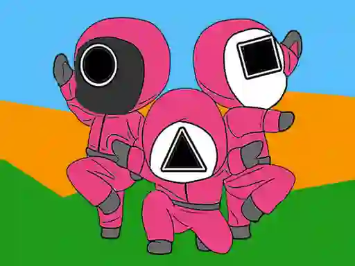 Igra Squid Coloring Book spletu