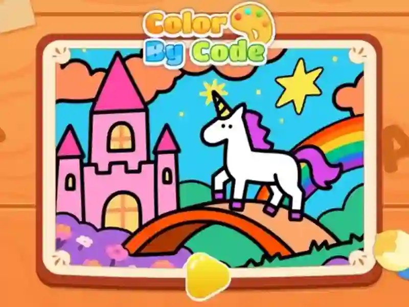 Igra Color By Code: Rainbow Unicorn spletu