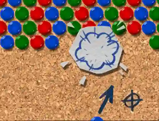 Igra Pinboard Bubble Shooter spletu