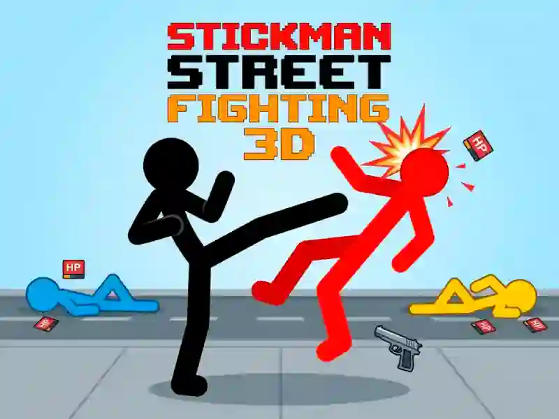 Igra Stickman Street Fighting 3d spletu