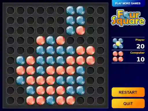 Igra Four Square spletu