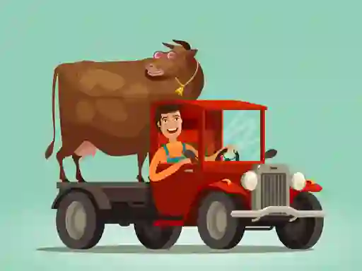 Igra Cute Trucks For Kids Coloring spletu
