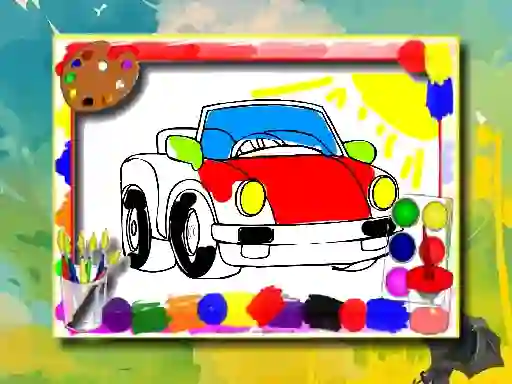 Igra Cartoon Cars Coloring Book spletu