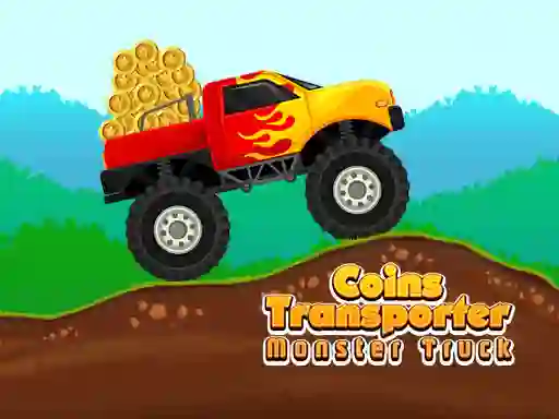 Igra Coins Transporter Monster Truck spletu