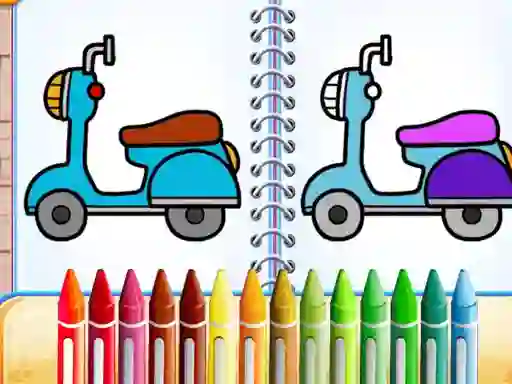 Igra Cute Bike Coloring Book spletu