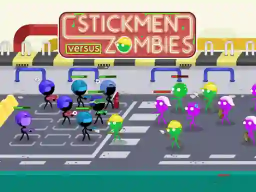 Igra Stickmen Versus Zombies spletu