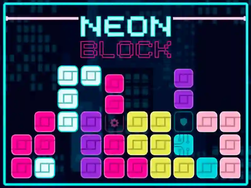 Igra Neon Block spletu