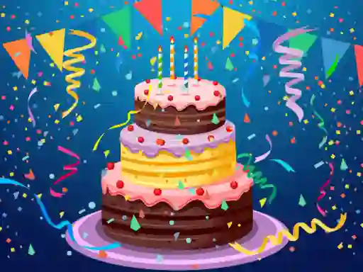 Igra Birthday cake puzzle spletu