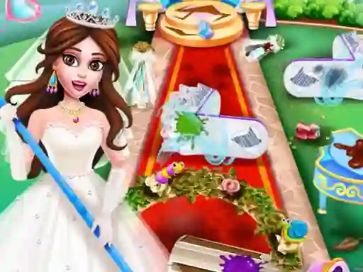Igra Princess Wedding Cleaning spletu