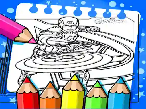 Igra Captain America Coloring Book spletu