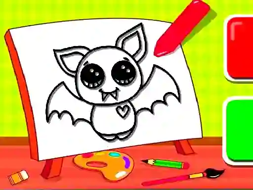 Igra Easy Kids Coloring Bat spletu