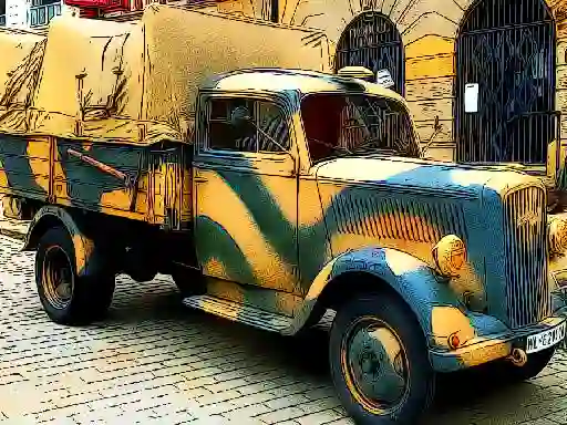 Igra Army Trucks Jigsaw spletu