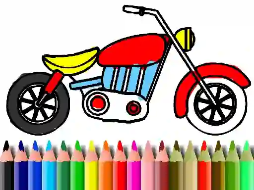 Igra Back To School: Motorbike Coloring spletu