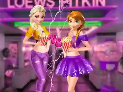 Igra Ellie and Annie Movie Night spletu