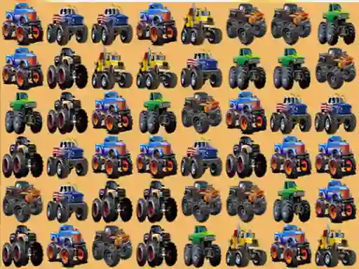 Igra Monsters Trucks Match 3 spletu