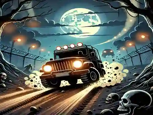 Igra Racing Car Destroying Zombie spletu
