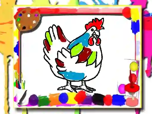 Igra Chicken Coloring Book spletu