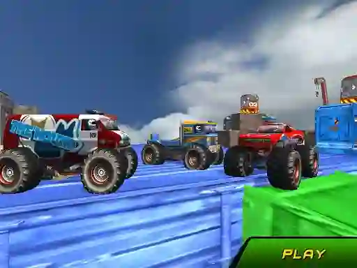 Igra Monster Truck Stunts Sky Driving spletu