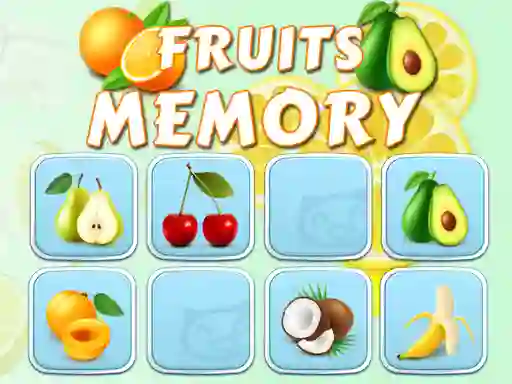 Igra Fruits Memory spletu