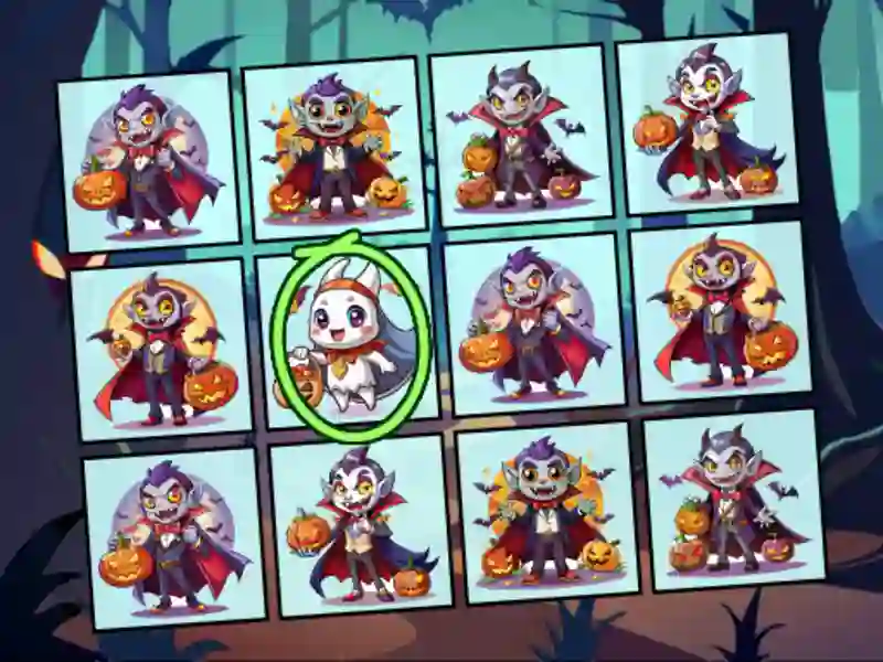 Igra Spot the Unique Halloween spletu
