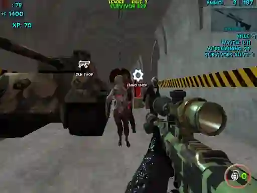 Igra Zombie Apocalypse Bunker Survival Z spletu