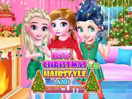 Igra BFF Christmas Tree Hairstyle and Biscuits spletu
