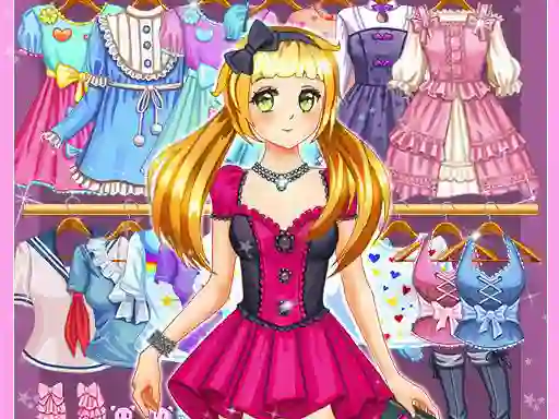 Igra Anime Kawaii Dress Up spletu