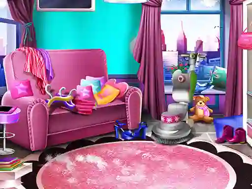 Igra Girly House Cleaning spletu